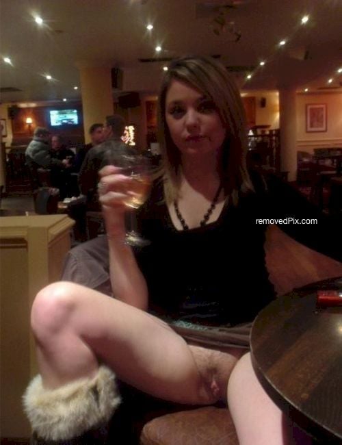 Horny drunk party girls showing their upskirty pussy and ass
